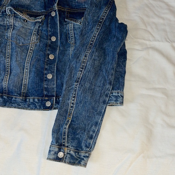 Girls XL 14 Gymboree Go Outside Jean Jacket Pink Faux Fur Like New - Picture 3 of 12